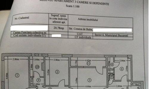 URGENT!De vanzare, apartament 3 camere, Militari, GORJULUI! LA 1 minut de statia de metrou Gorjului!Apartament in suprafata de 69,47mp, semidecomandat, situat la etajul 2/4, compus din 3 camere, bucatarie baie, balcon, nemobilat.Cadastru, intabulare