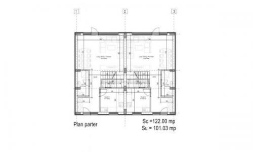 Casa in Duplex, P+1+M, in complex rezidential cu bariera, 3 dormitoare, 4 bai, mansarda deschisa, 2 locuri parcare, Curte 45 mp. In constructie. Finalizare: Mai 2017. La cheie. Finisaje la alegere.