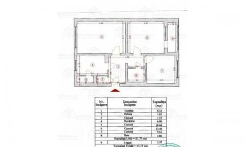 vand apartament trei camere