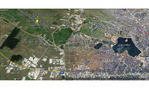 V?nd teren construibil intravilan ?n Vestul Bucure?tiului , dou? deschideri , ?n Dragomire?ti- Vale / Ilfov , zona Prim?riei , Liceului , la 5 min. de Bucure?ti